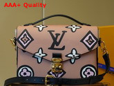 Louis Vuitton Pochette Metis Handbag in Monogram Canvas Features a Vibrant Pattern Arizona Beige M45823 Replica