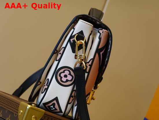 Louis Vuitton Pochette Metis Handbag in Monogram Canvas Features a Vibrant Pattern Arizona Beige M45823 Replica