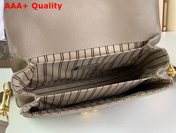 Louis Vuitton Pochette Metis Handbag in Tourterelle Grey Monogram Empreinte Leather M44881 Replica