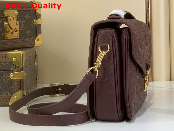 Louis Vuitton Pochette Metis MM Grenat Monogram Empreinte Leather M25939 Replica
