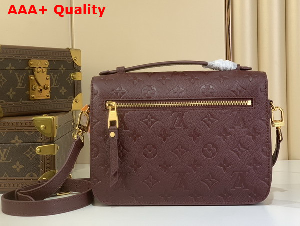 Louis Vuitton Pochette Metis MM Grenat Monogram Empreinte Leather M25939 Replica