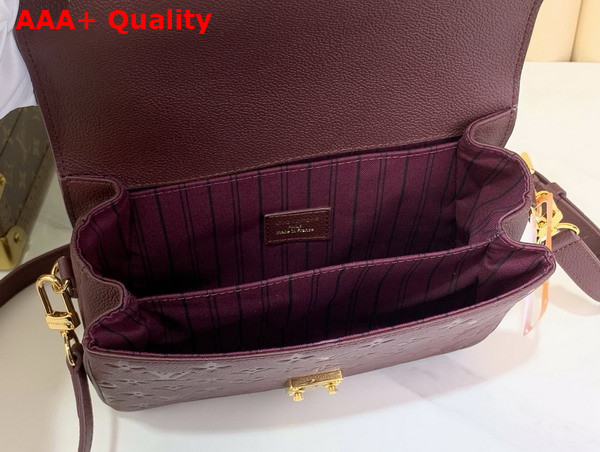 Louis Vuitton Pochette Metis MM Grenat Monogram Empreinte Leather M25939 Replica
