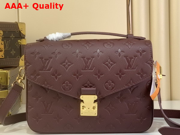 Louis Vuitton Pochette Metis MM Grenat Monogram Empreinte Leather M25939 Replica