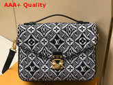Louis Vuitton Pochette Metis MM Handbag Grey Jacquard Since 1854 Textile M57272 Replica