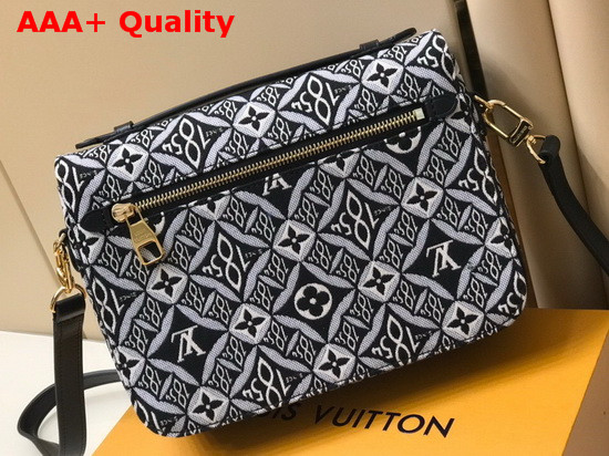 Louis Vuitton Pochette Metis MM Handbag Grey Jacquard Since 1854 Textile M57272 Replica