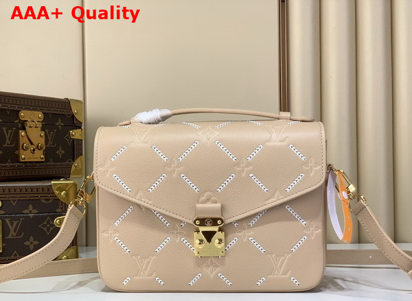 Louis Vuitton Pochette Metis MM Hazelnut Couture Monogram Empreinte Leather M29497 Replica