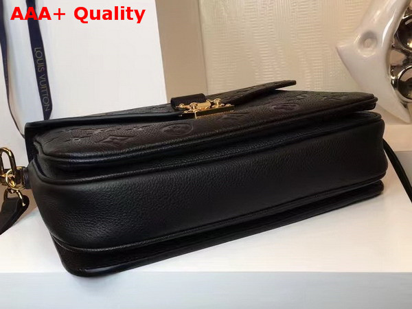 Louis Vuitton Pochette Metis Monogram Empreinte Leather Black Replica