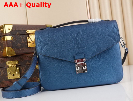 Louis Vuitton Pochette Metis Monogram Empreinte Leather Navy Nacre M59211 Replica