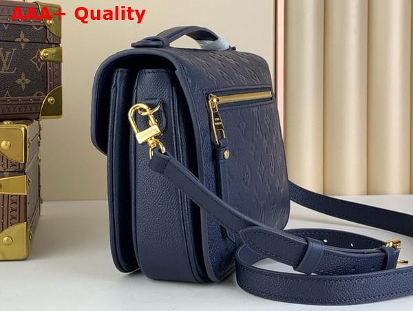 Louis Vuitton Pochette Metis Navy Blue Monogram Empreinte Leather M47142 Replica