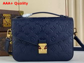 Louis Vuitton Pochette Metis Navy Blue Monogram Empreinte Leather M47142 Replica