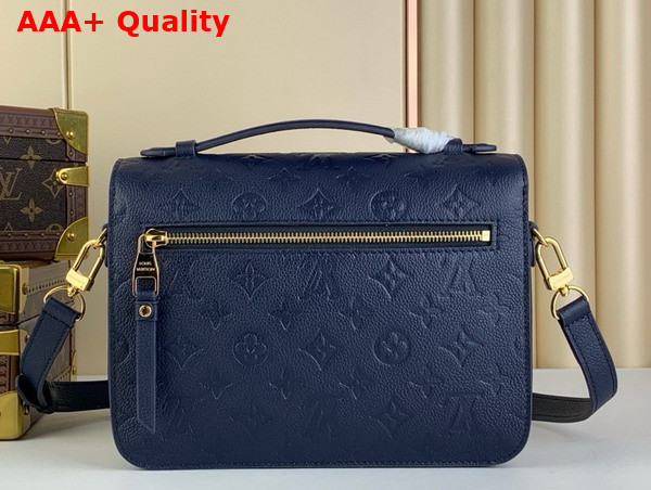 Louis Vuitton Pochette Metis Navy Blue Monogram Empreinte Leather M47142 Replica
