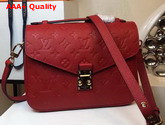 Louis Vuitton Pochette Metis Red Monogram Empreinte Leather Replica