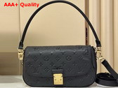 Louis Vuitton Pochette Metis Soft PM Black Monogram Empreinte Leather M29783 Replica