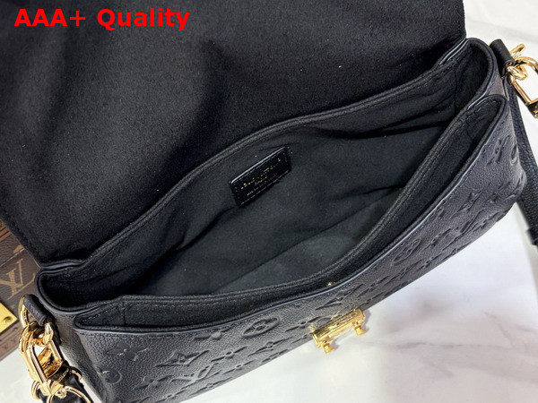 Louis Vuitton Pochette Metis Soft PM Black Monogram Empreinte Leather M29783 Replica