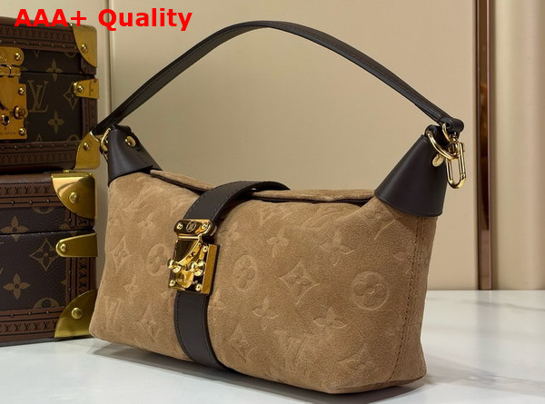Louis Vuitton Pochette Mia Beige Trench Monogram Empreinte Signature in and Elegant Suede Finish M2A252 Replica