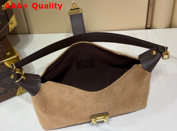 Louis Vuitton Pochette Mia Beige Trench Monogram Empreinte Signature in and Elegant Suede Finish M2A252 Replica