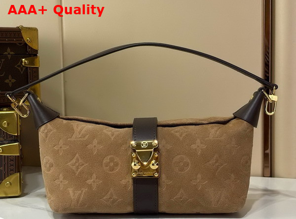 Louis Vuitton Pochette Mia Beige Trench Monogram Empreinte Signature in and Elegant Suede Finish M2A252 Replica