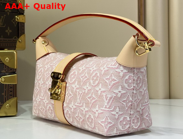 Louis Vuitton Pochette Mia Monogram Embleme Rose Ruban Jacquard Textile M2A382 Replica
