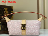 Louis Vuitton Pochette Mia Monogram Embleme Rose Ruban Jacquard Textile M2A382 Replica