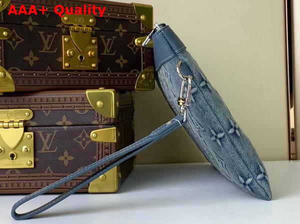 Louis Vuitton Pochette To Go Monogram Washed Denim Coated Canvas M82313 Replica