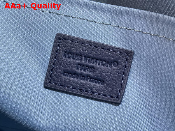 Louis Vuitton Pochette To Go Navy Blue Monogram Shadow Calfskin Leather M28913 Replica