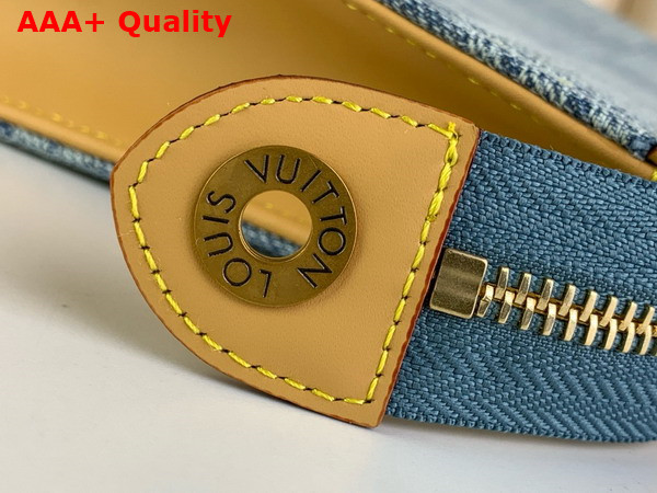 Louis Vuitton Pochette Voyage Blue Damier Denim 3D Cotton Canvas Replica