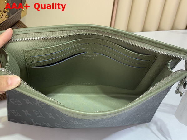 Louis Vuitton Pochette Voyage Khaki Green Monogram Eclipse Coated Canvas M28841 Replica