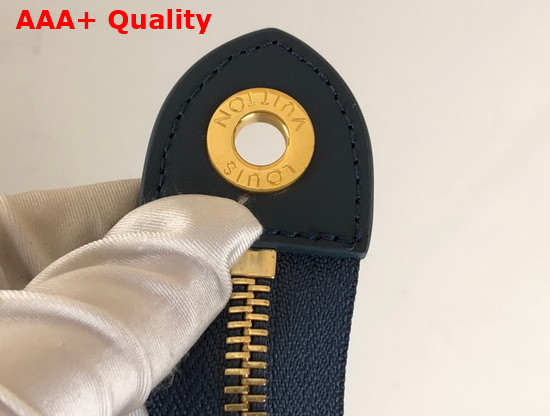 Louis Vuitton Pochette Voyage MM Blue Monogram Denim and Navy Blue Taurillon Leather M45961 Replica