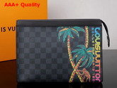 Louis Vuitton Pochette Voyage MM Damier Cobalt Canvas N63510 Replica