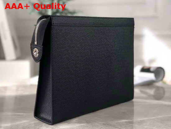 Louis Vuitton Pochette Voyage MM Noir Taiga Leather Replica