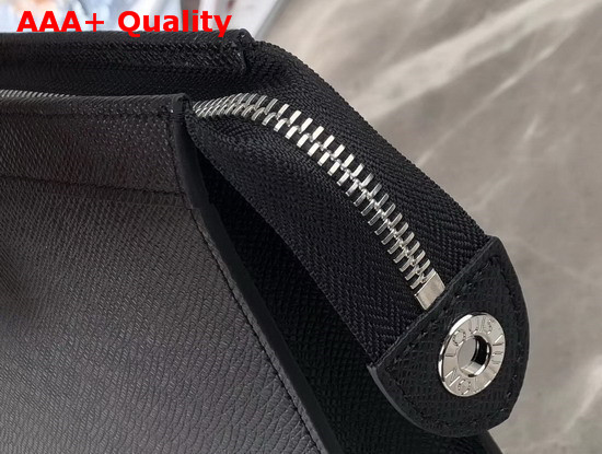Louis Vuitton Pochette Voyage MM Noir Taiga Leather Replica