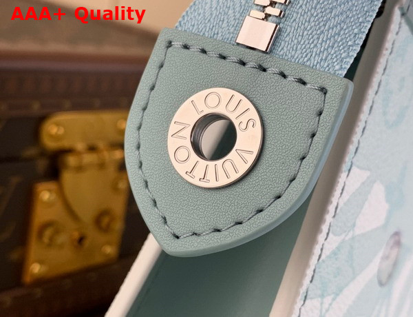 Louis Vuitton Pochette Voyage MM in Crystal Blue Monogram Aquagarden Coated Canvas M22763 Replica