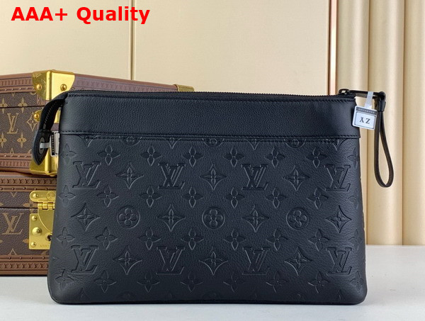 Louis Vuitton Pochette Voyage Monogram Shadow Calf Leather M82545 Replica