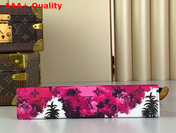 Louis Vuitton Pochette Voyage Pink Monogram Surfin Coated Canvas Replica
