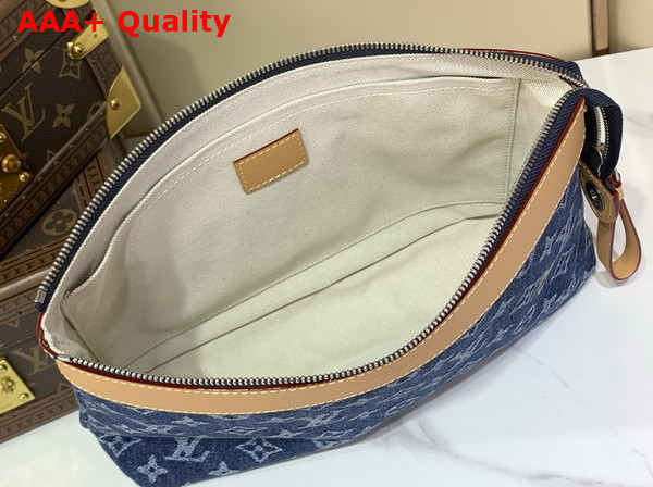 Louis Vuitton Pochette Voyage Souple Blue Monogram Flowers Denim M27559 Replica
