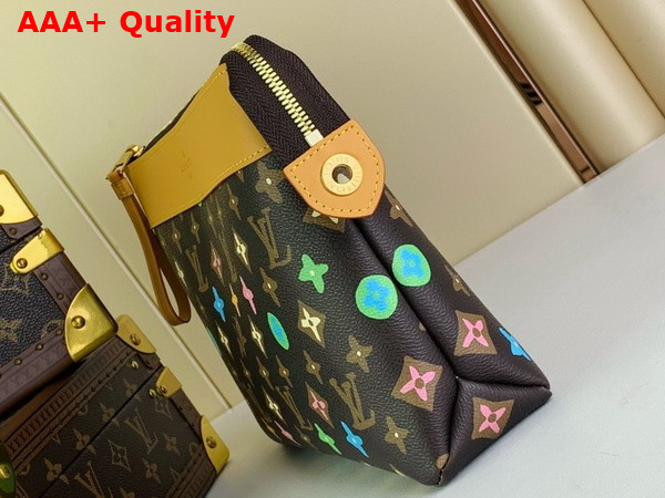 Louis Vuitton Pochette Voyage Souple Chocolate Monogram Craggy Coated Canvas M83568 Replica