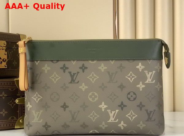 Louis Vuitton Pochette Voyage Souple Khaki Monogram Surplus Coated Canvas M26970 Replica
