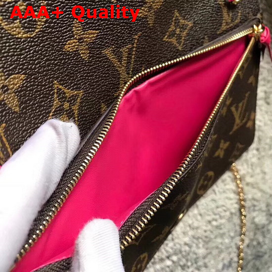Louis Vuitton Pochette Weekend Printed Monogram Coated Canvas M62456 Replica