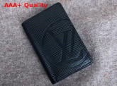 Louis Vuitton Pocket Organiser Epi Black LV Circle Signature Replica
