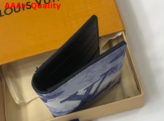 Louis Vuitton Pocket Organizer Blue Monogram Watercolor Blue Coated Canvas M80455 Replica
