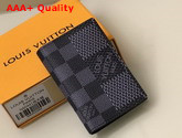 Louis Vuitton Pocket Organizer Gray Damier Graphite 3D Coated Canvas N60431 Replica