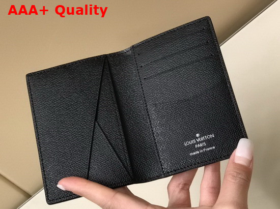 Louis Vuitton Pocket Organizer Gray Damier Graphite 3D Coated Canvas N60431 Replica