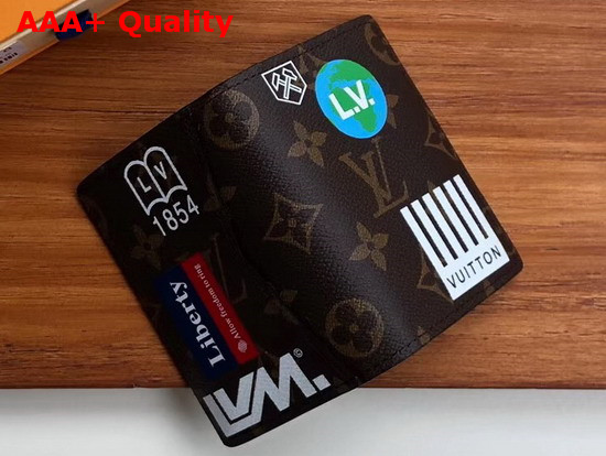 Louis Vuitton Pocket Organizer Monogram Canvas with Printed Stickers M67818 Replica