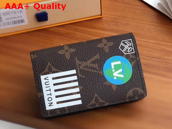 Louis Vuitton Pocket Organizer Monogram Canvas with Printed Stickers M67818 Replica
