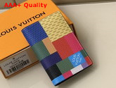 Louis Vuitton Pocket Organizer Multicolor Damier Graphite 3D Coated Canvas N60432 Replica