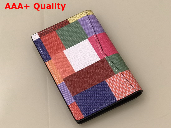 Louis Vuitton Pocket Organizer Multicolor Damier Graphite 3D Coated Canvas N60432 Replica