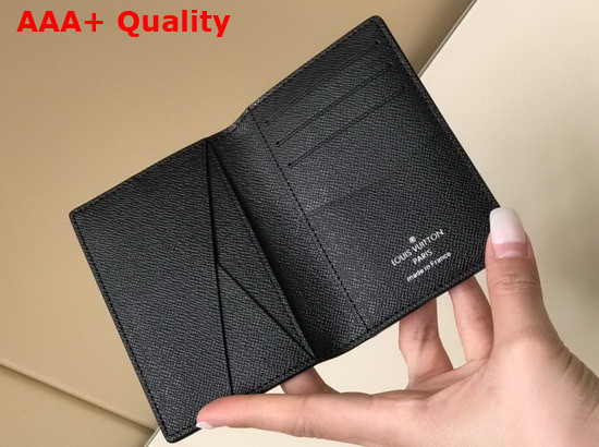 Louis Vuitton Pocket Organizer Multicolor Damier Graphite 3D Coated Canvas N60432 Replica