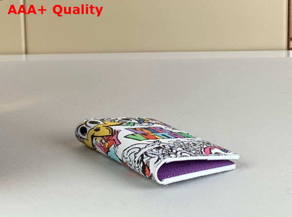 Louis Vuitton Pocket Organizer Purple Monogram Comics Coated Canvas M82024 Replica