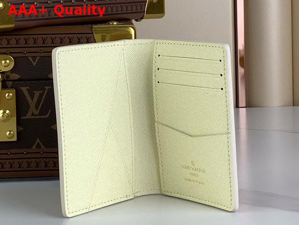 Louis Vuitton Pocket Organizer Vanilla Monogram Craggy Coated Canvas M83336 Replica