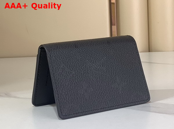 Louis Vuitton Pocket Organizer in Black Monogram Midnight Coated Canvas M26775 Replica